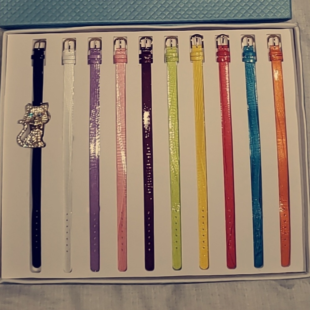 Watch with 10 straps.